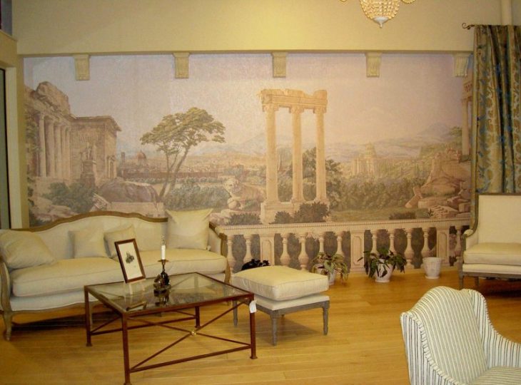 фрески в интерьере фото