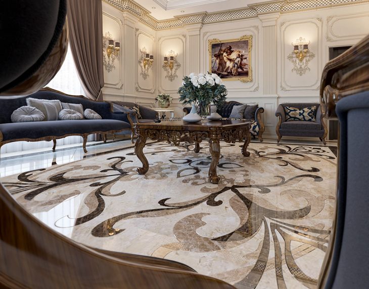мрамор в интерьере фото