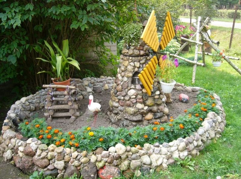 дизайн клумбы своими руками фото